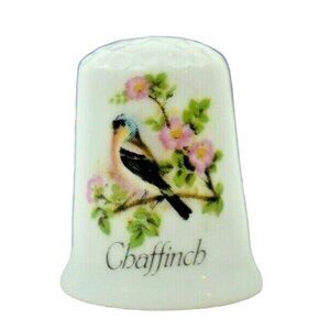 Exquisite Chaffinch Collectible Souvenir Thimble Fine Bone China (England)